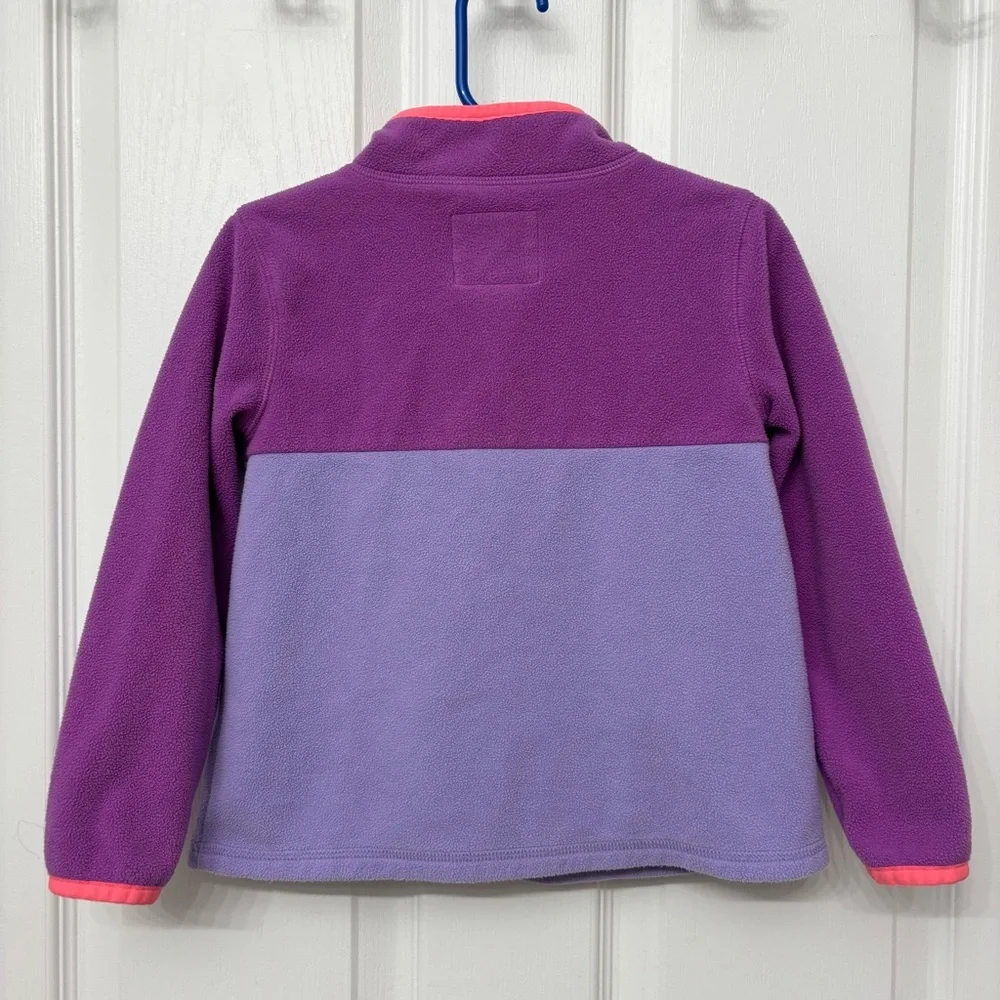 Purple Colorblock Fleece Jacket | OshKosh 4T